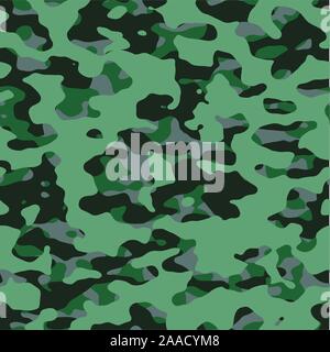 Camouflage seamless pattern, military uniform print for fabric, army,soldier texture background. - Vector Stock Vector