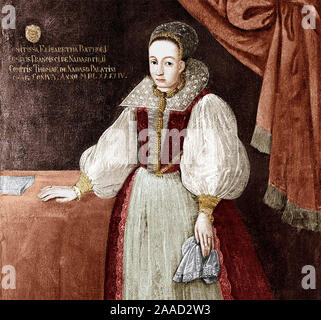 Portrait of Elizabeth Bathory, the blood queen Kingdom of Hungary, Habsburg monarchy