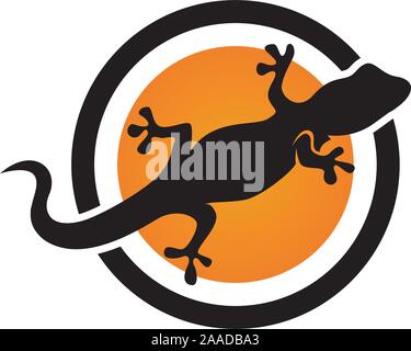 Lizard symbol icon vector animal Stock Vector