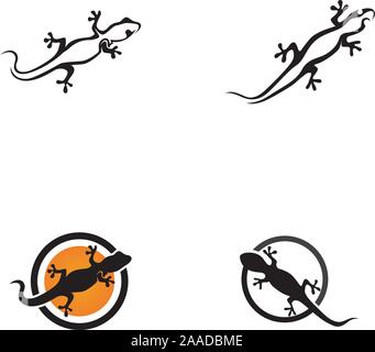 Lizard symbol icon vector animal Stock Vector