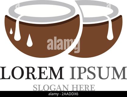 Coconut fruits vector ilustration design Stock Vector