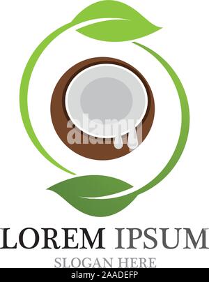 Coconut fruits vector ilustration design Stock Vector