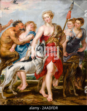 Peter Paul Rubens and workshop, painting, Diana and Her Nymphs Departing for the Hunt, circa 1615 Stock Photo