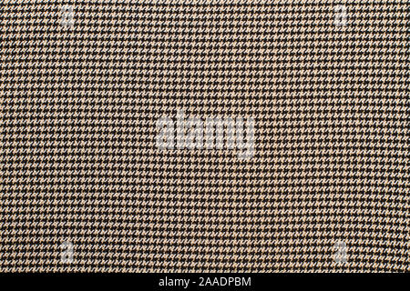 A texture of a checkered wool fabric Stock Photo