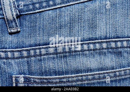 Blue texture background, jeans texture, fabric. Denim jeans background. Stock Photo