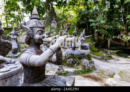 Buddha statues at Tar Nim Waterfall & Secret Magic Garden on Koh Samui. Thailand Stock Photo