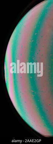 Texture of colorful liquid sphere macro close up view Stock Photo