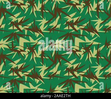 Camouflage seamless pattern, military uniform print for fabric, army,soldier texture background. - Vector Stock Vector