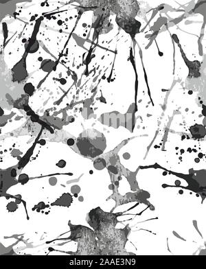 Seamless grunge,splash vector pattern,brush strokes background,watercolor,ink. Stock Vector