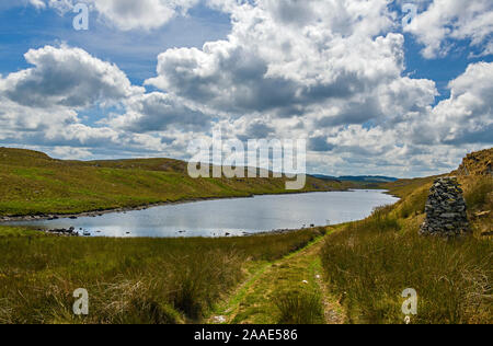 The Teifi Pools tucked away in the Cambrian Hills, or Mountains, in Cardiganshire, or in welsh, Ceredigion, West Wales Stock Photo