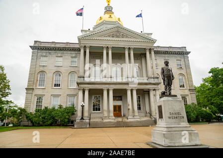 New Hampshire State House capitol building in Concord Stock Photo