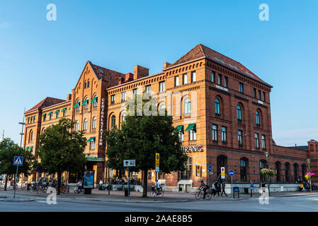 Malmö, Sweden - August 28, 2019: Malmo Central Station (Malmö Centralstation) with people around, Malmo, Sweden Stock Photo