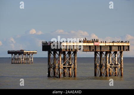 Cooling towers for Sizewell A Nuclear Power Station on the UK Suffolk coast Stock Photo