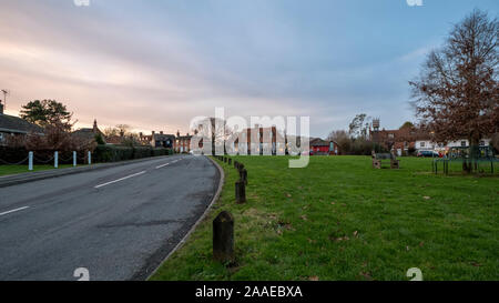 Chequers on the green public house in the village of High Halden, Kent Stock Photo