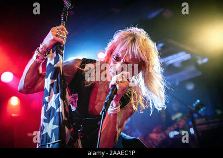 Oslo, Norway. 22nd, October 2019. The Finnish rock musician and glam rock singer Michael Monroe performs live at John Dee in Oslo. (Photo credit: Gonzales Photo - Terje Dokken). Stock Photo