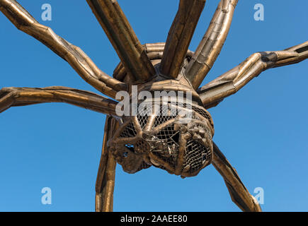 Maman Statue by Louise Bourgeois outside Guggenheim Museum Bilbao, Spain Stock Photo