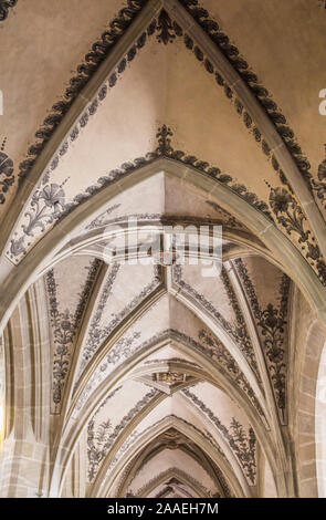 Bern Cathedral inside. Ceilings in Bern Cathedral Stock Photo