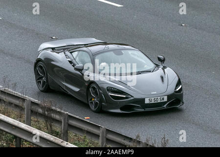 2018 black Mclaren 720S V8 S-A V8-powered, mid-engined, rear-drive ...