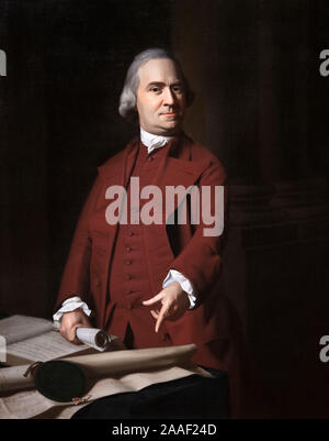 Samuel Adams (1722-1803), an American statesman, political philosopher, and one of the Founding Fathers of the United States. Portrait by John Singleton Copley (1738–1815), oil on canvas, c.1772 Stock Photo