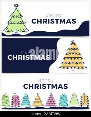 Vector Christmas Card set with copy space for congratulations, square ...