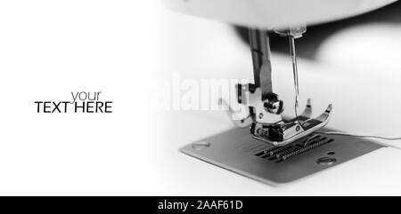 Sewing machime with the copy space Stock Photo