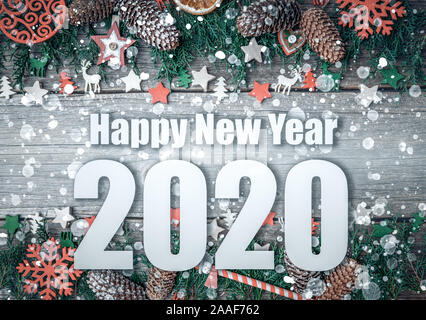 2020 New Year. New Year's still life. Stock Photo