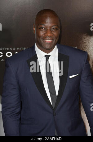 LOS ANGELES, CA - NOVEMBER 10, 2015: Actor Adewale Akinnuoye-Agbaje at the premiere of his movie 'Concussion' at the TCL Chinese Theatre © 2015 Paul Smith / Featureflash Stock Photo