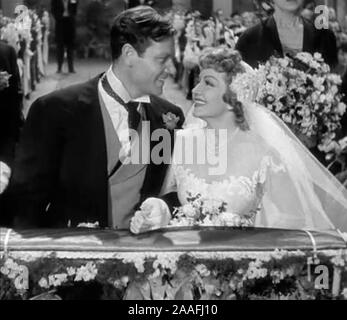 THE PAM BEACH STORY 1942 film with Claudette Colbert and Joel McRea Stock Photo