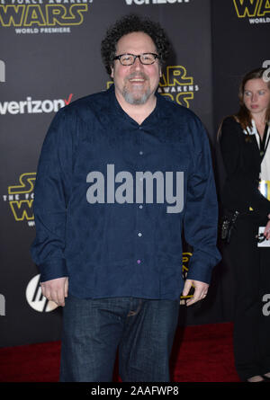 LOS ANGELES, CA - DECEMBER 14, 2015: Jon Favreau at the world premiere of 'Star Wars: The Force Awakens' on Hollywood Boulevard © 2015 Paul Smith / Featureflash Stock Photo