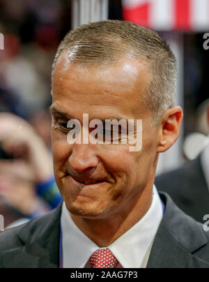 Cleveland, Ohio, USA, July 18, 2016 Corey Lewandowski Donald Trump's former campaign manager at the Republican National Nominating Convention Stock Photo