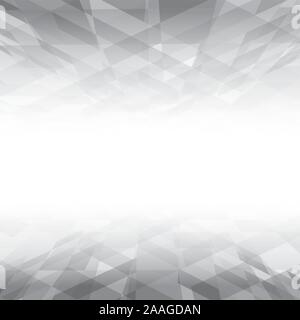 Abstract white and grey geometric texture background. Stock Vector