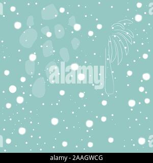 Seamless Pattern with Palms. Scandinavian Style. Vector Illustration Stock Vector