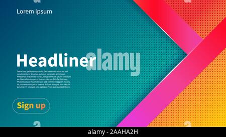 Homepage, vector template of presentation, webdesign element Stock Vector