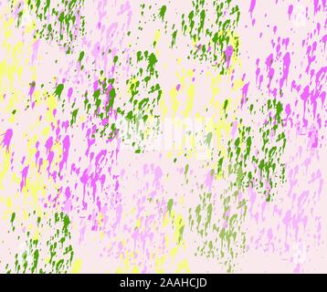 Texture of colored splashes. Colorful blots spray background. Vector illustration on isolated background. Stock Vector