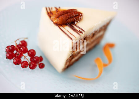 Homemade pie or cake with fruits, food photography recipe Stock Photo