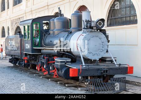 Historical steam locomotive, Havana, Cuba Stock Photo