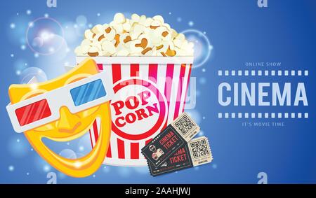 Cinema and Movie Banner Stock Vector
