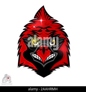 Red cardinal bird logo head vector illustration, suitable for the sports  team mascot logo and e sports team Stock Vector Image & Art - Alamy