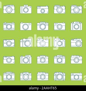 Camera icons or symbol on background. Stock Vector