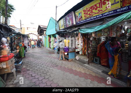 Kalibari area of the riverbank of the Ganges in Uluberia, West Bengal, India. Stock Photo