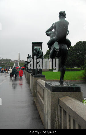 Norway, Oslo,Vigeland Open Air Sculpture Museum and Park Stock Photo