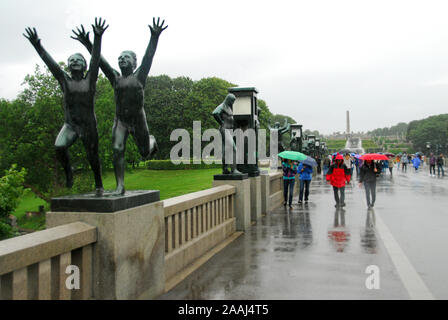 Norway, Oslo,Vigeland Open Air Sculpture Museum and Park Stock Photo