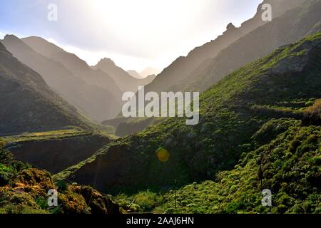 hills and mountains on the island of tenerife Stock Photo