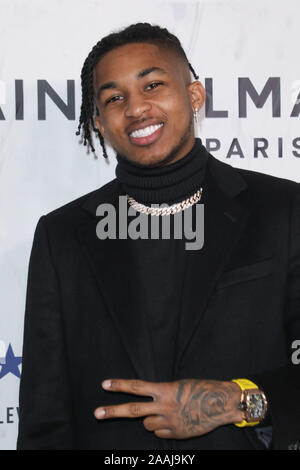 Hollywood, United States. 21st Nov, 2019. HOLLYWOOD, LOS ANGELES, CALIFORNIA, USA - NOVEMBER 21: DDG arrives at the PUMA x Balmain Launch Event held at Milk Studios on November 21, 2019 in Hollywood, Los Angeles, California, United States. ( Credit: Image Press Agency/Alamy Live News Stock Photo
