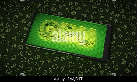 The GPU, an essential component for smartphones for gamer of the future. Stock Photo