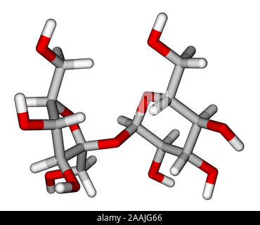 Sucrose sticks molecular model Stock Photo