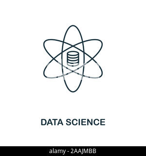 Data Science outline icon. Thin line style from big data icons collection. Pixel perfect simple element data science icon for web design, apps Stock Photo