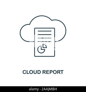 Cloud Management outline icon. Thin line style from big data icons ...