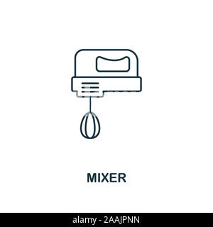 Mixer icon. Thin style design from household icons collection. Creativemixer icon for web design, apps, software, print usage Stock Photo