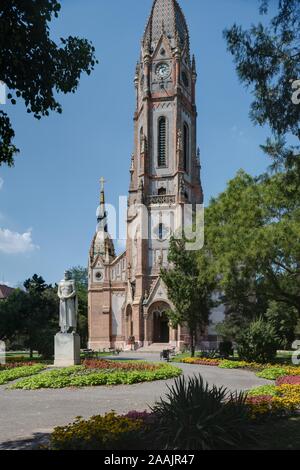 Budapest, Ladislaus-Kirche, Szent Laszló tér, Ödön Lechner, Gyula Pártos 1898 Stock Photo